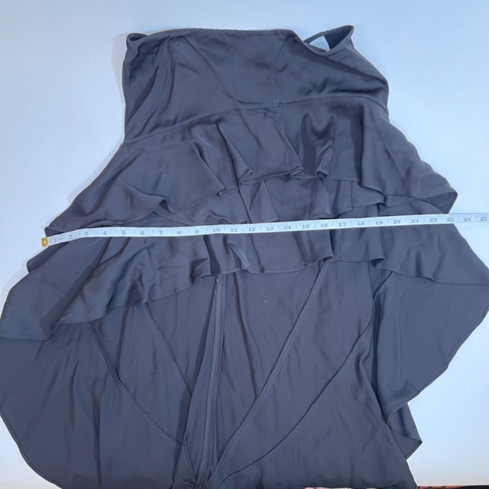 Zara Women Black Layered One Shoulder Dress Size Small - Picture 11 of 13